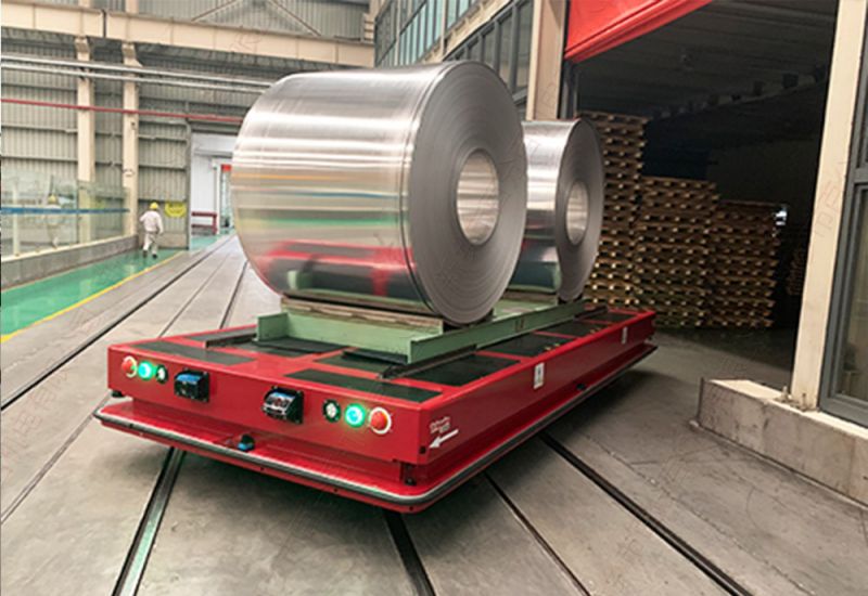 倉(cāng)庫(kù)自動(dòng)化使用30噸AGV自動(dòng)導(dǎo)引車